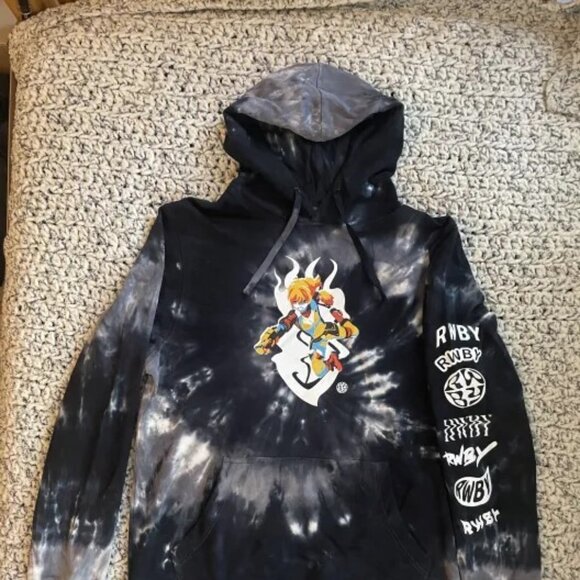 Large RWBY Yang Xiao Tie Dye Hoodie - Picture 2 of 4